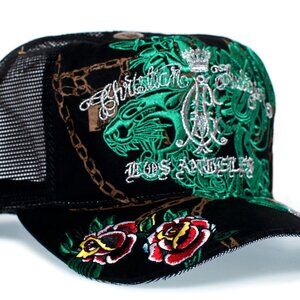 Christian Audigier Vintage/Authentic hat Revolver Unisex Adult One Size Black